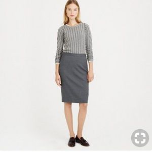 Gray Giorgio Armani  black label wool skirt
